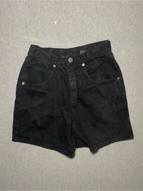 Route 66 vintage black cotton denim shorts Juniors size 3/4